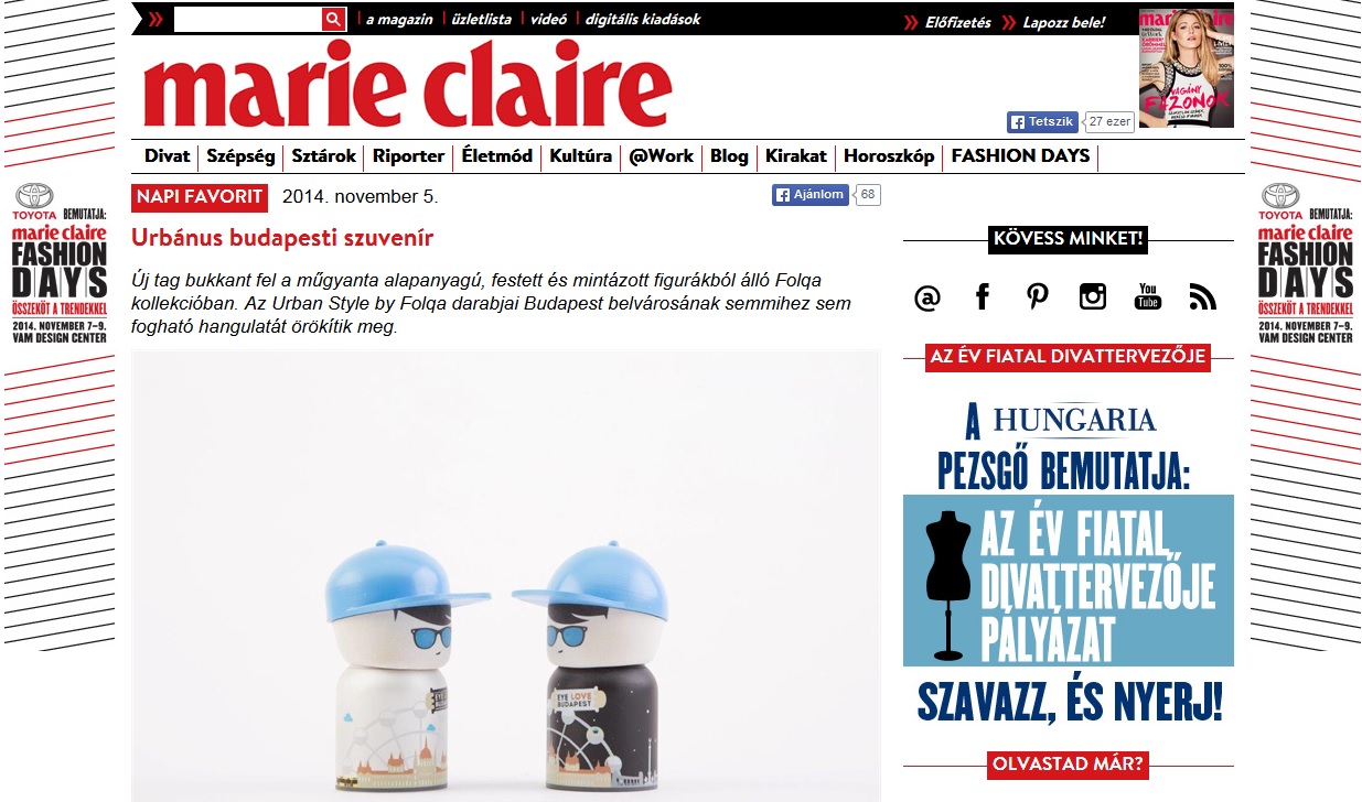 Folqa a MarieClaire-ben